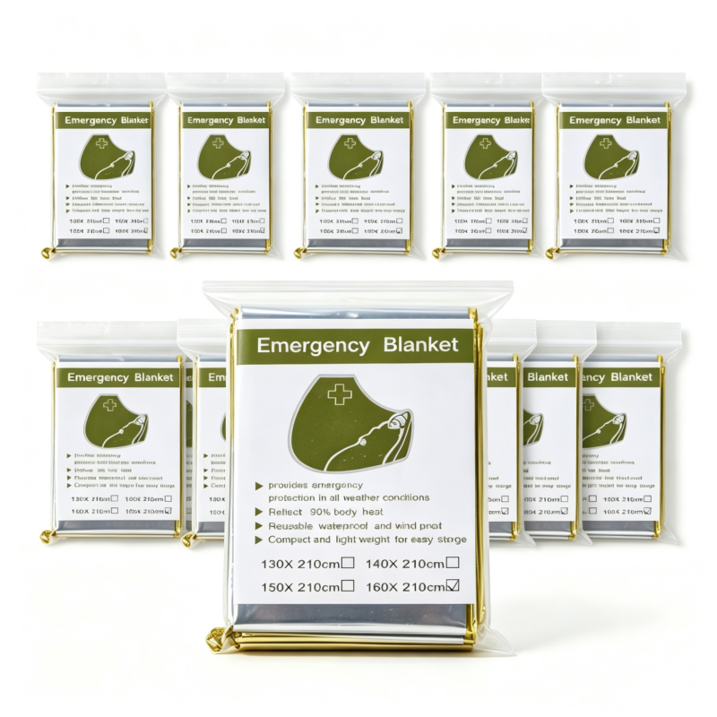 10 Pack Gold Reflective Emerge - Survival Blanket Reflective ulasan dan harga