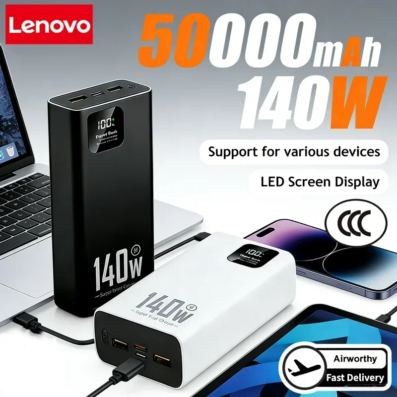 Lenovo 140W 500000mAh Ultra Ca - Solar Emergency Charger ulasan dan harga