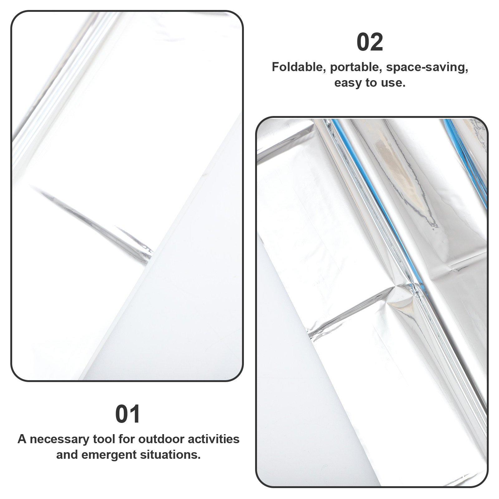 2Pcs Survival Emergency Warm B - Survival Blanket Reflective ulasan dan harga
