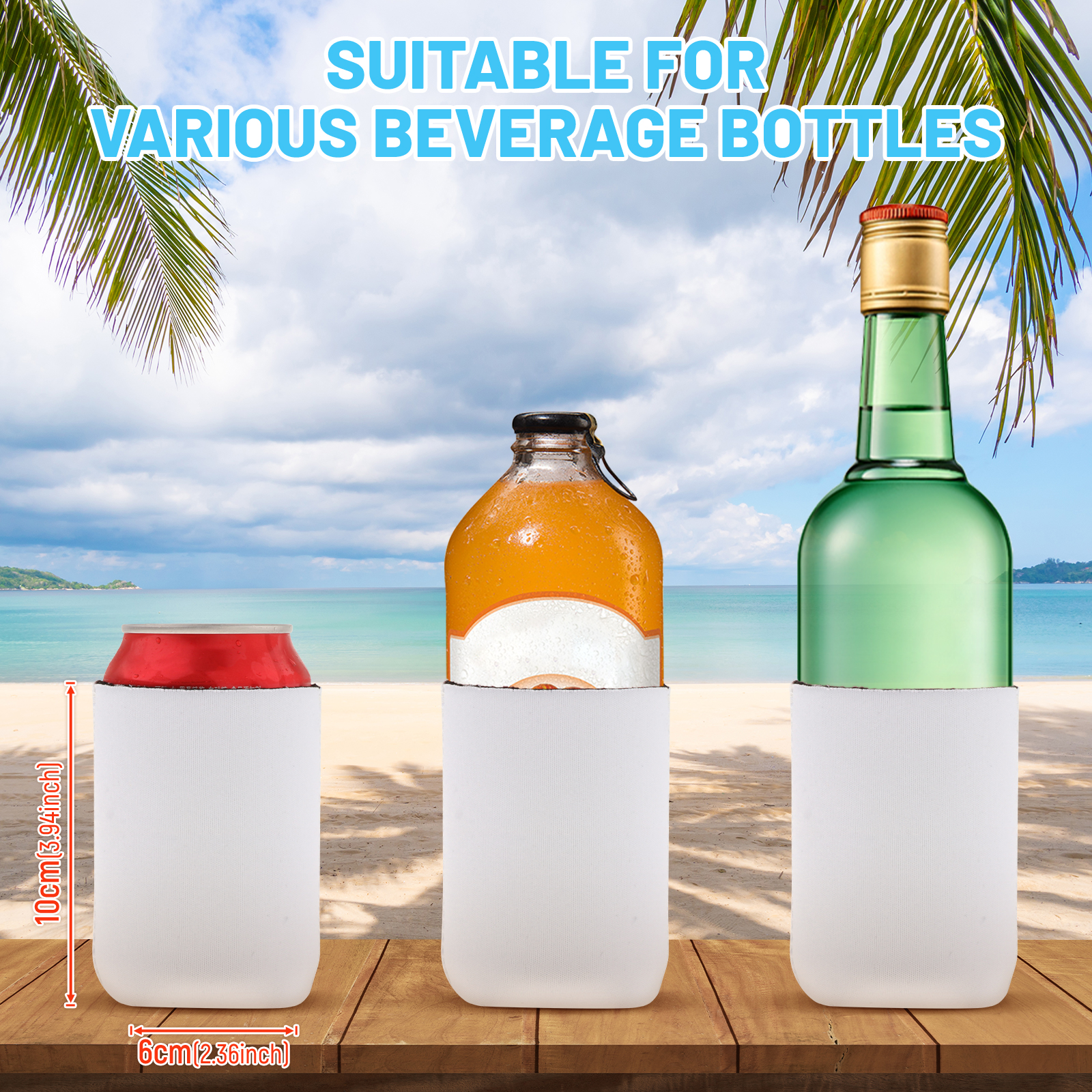 10x Beer Cans Coolers Sleeves  - Water Bag Collapsible ulasan dan harga