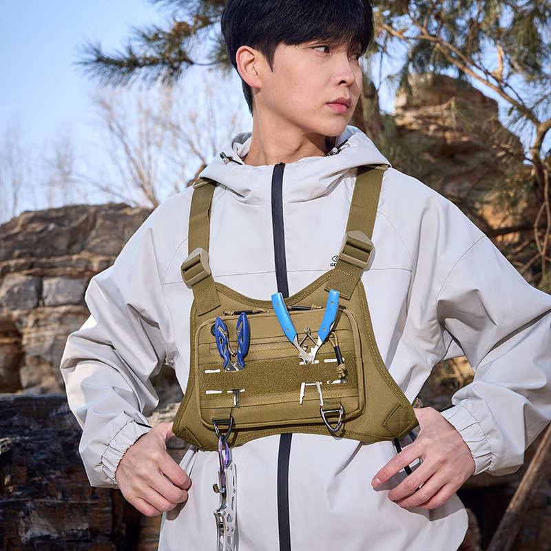 Tactical Front Chest Rig Bag V - Fishing Kit Compact ulasan dan harga