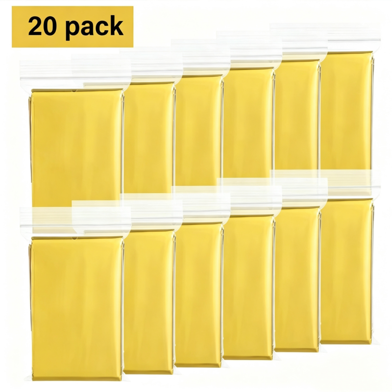 Wholesale 20 Pack Giant 83x63  - Survival Blanket Reflective ulasan dan harga