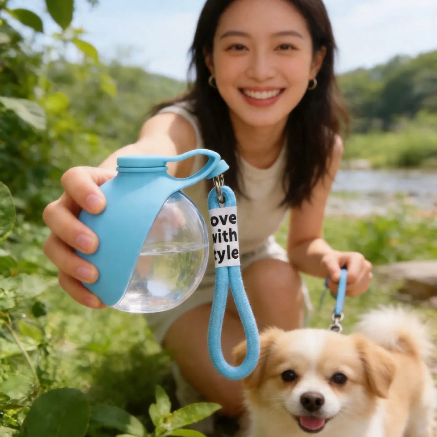 Portable 2-in-1 water bottle f - Water Bag Collapsible ulasan dan harga